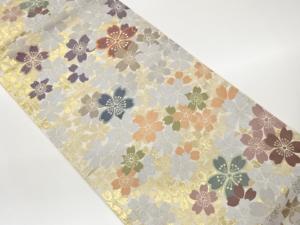 桜尽くし模様織出し袋帯